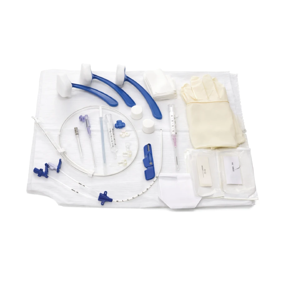 CVC kits 7frx20cm double lumen with dressing Adult